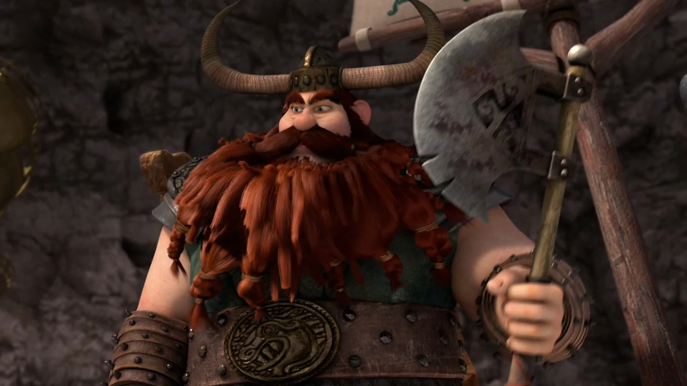 Image Stoick having caught the axe.jpg How to Train Your Dragon
