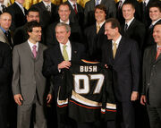 Stanley Cup Ducks and Bush