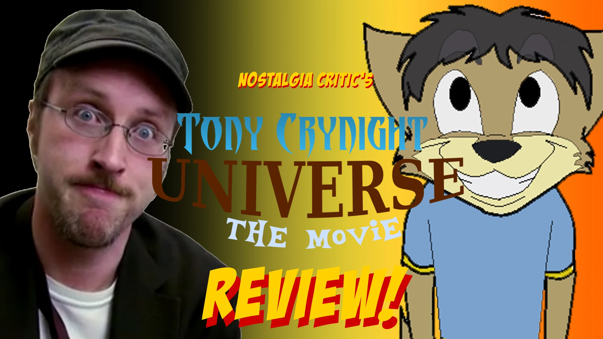 Image Nostalgia Critic Tony Crynight Universe The Movie review title