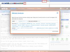 Wikitext shortcuts