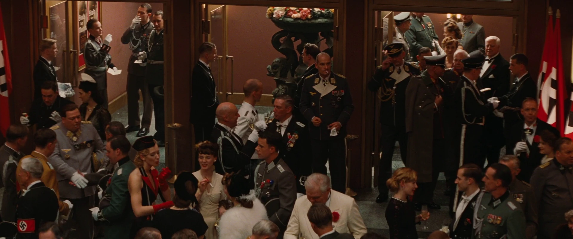 Image The Nazi crowd in the theatre hall.jpg Inglourious Basterds Wiki FANDOM powered by Wikia