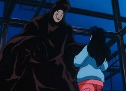 Noh mask and kagome
