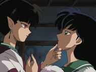 Kagura taints Kagome