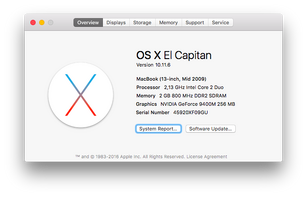 About This Mac