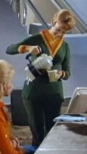 Maureen pours coffee