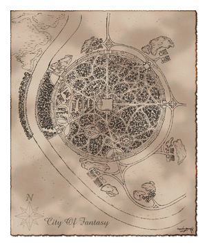City of fantasy map by TheGecko