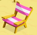 Pink beach chair