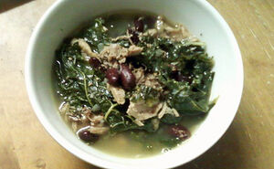Kale azuki beans