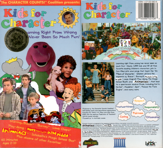 File:Kids For Character (Remake) VHS Front and Back.png