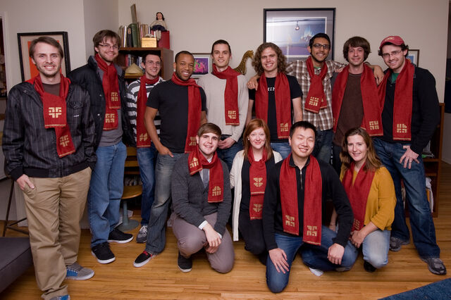 File:Journey Developer Team with Scarves.jpg