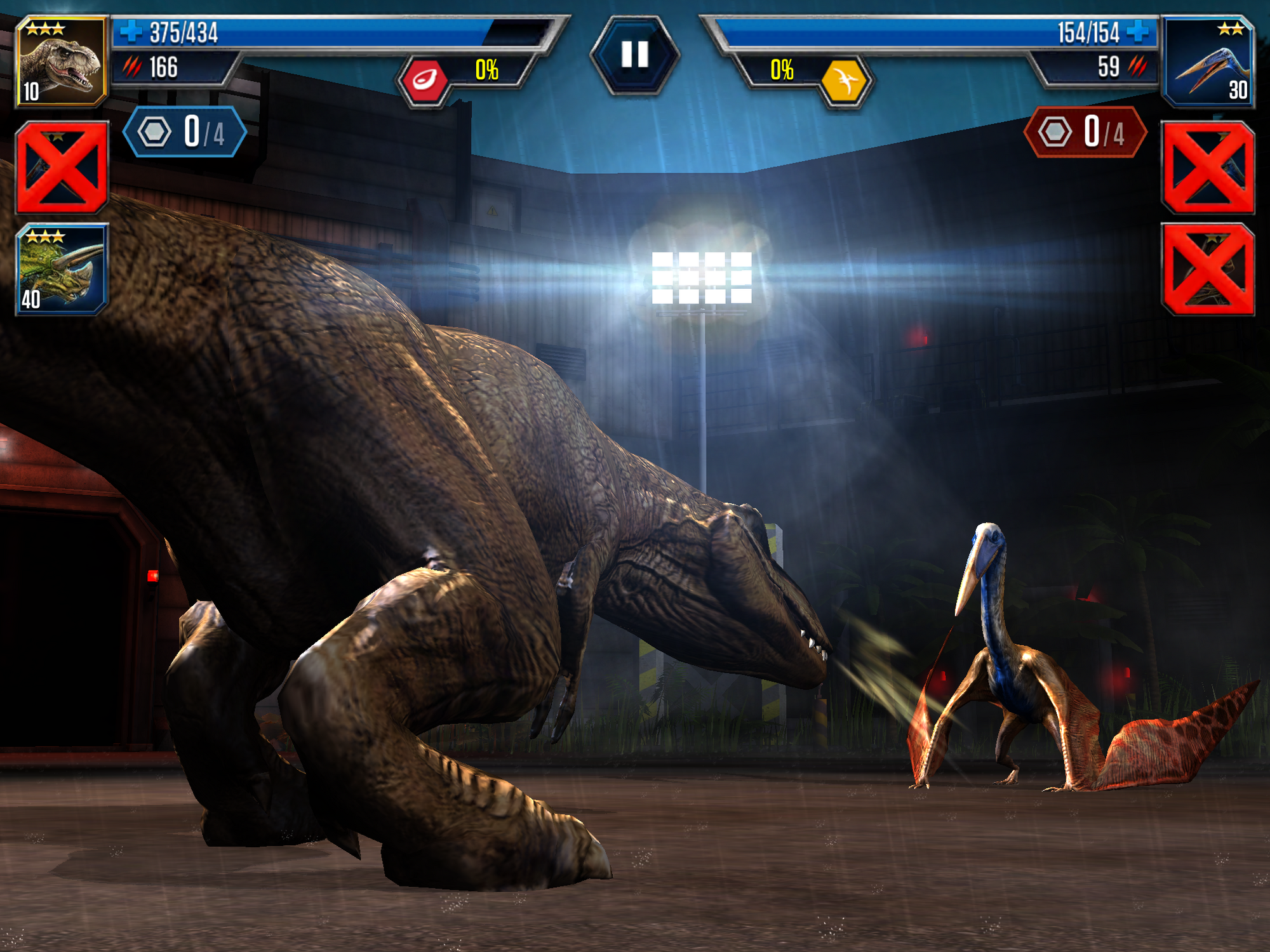 all common dinosaurs in jurassic world the game