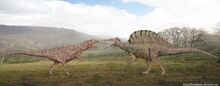 Carcharodontosaurus vs spinosaurus by sameerprehistorica-d660i88.jpg