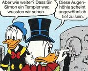Joakim von Anka vid Sir Simons gravsten.jpg