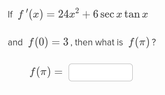Find the constant of integration2