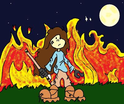 Elizabeth Fire scene