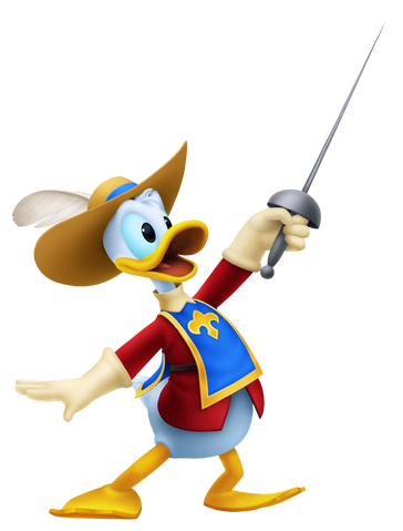 File:Donald Duck- Musketeer Outfit KH3D.png