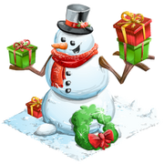 Holiday snowman last