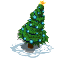 Bluelighted tree last