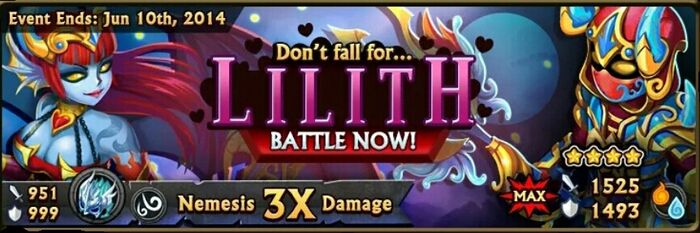 Lilith boss banner