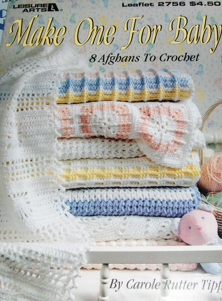 Leisure Arts 2756 Make One For Baby Afghans Pattern | Knitting and