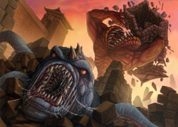 Oni attacking the Kaiu Wall