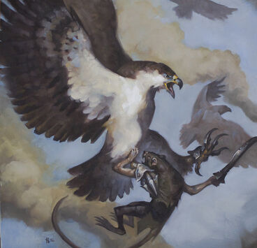 Águila con Garras de Hierro por Tom Babbey Águila Gigante.jpg