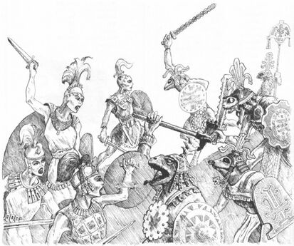 Amazonas contra hombres lagarto segunda edicion.jpg