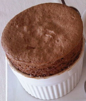 Chocolate Cointreau Souffle
