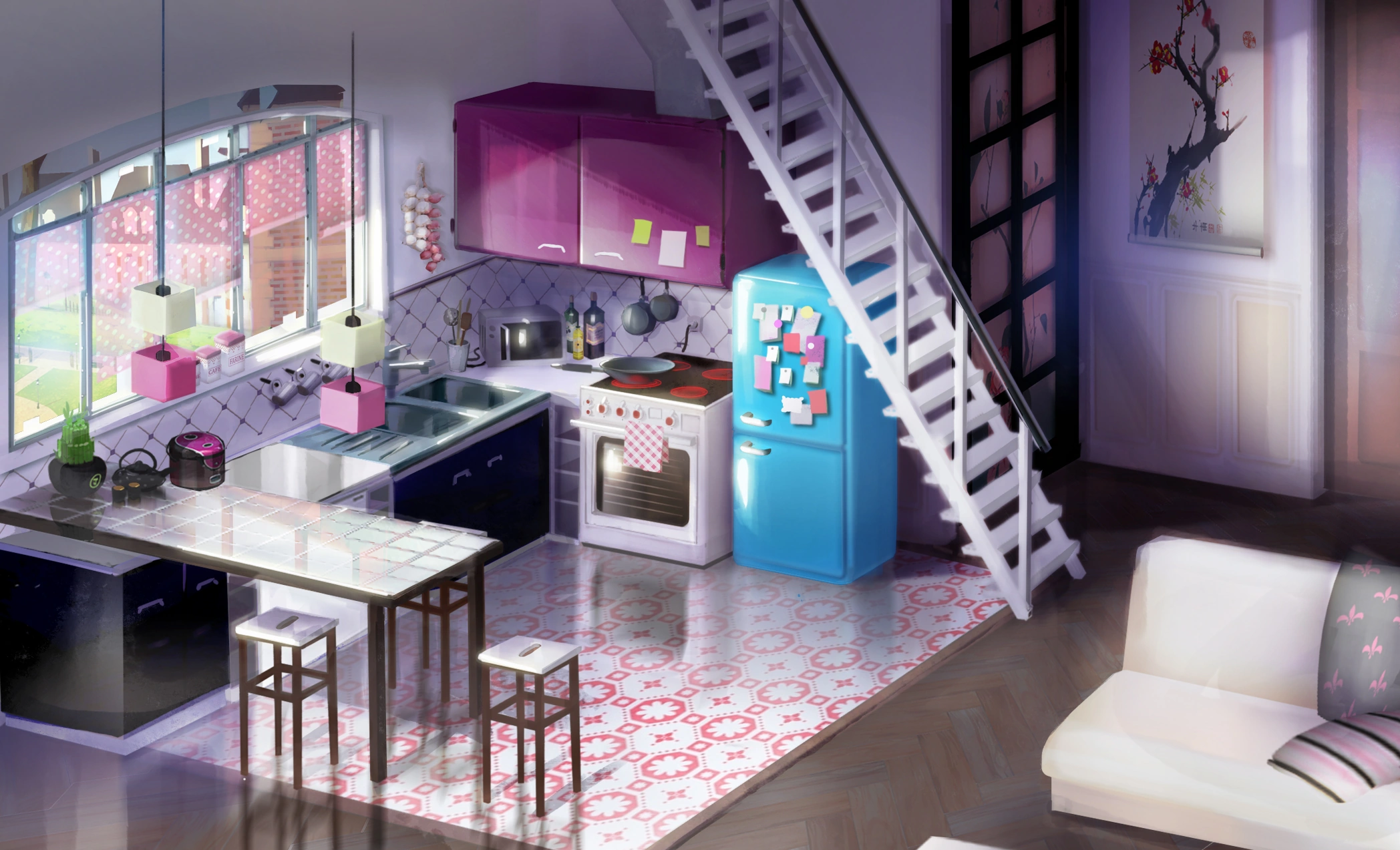 Image The Bakery's Kitchen 2D Background.png Miraculous Ladybug