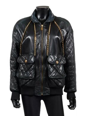 File:Chanel - Leather bomber with chains.jpg