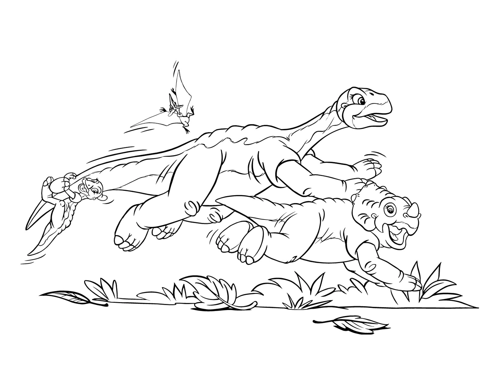 Image - Coloring page 1 movie 5.png | Land Before Time ...