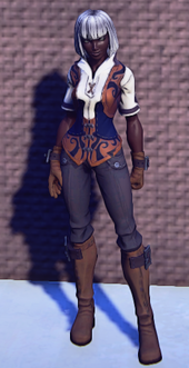 Pathfinders Gear Orange equipped