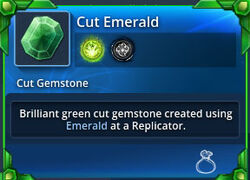 Cut-emerald