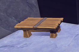 Coffee Table prop placed