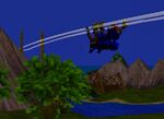 Flyingtrainunderneath