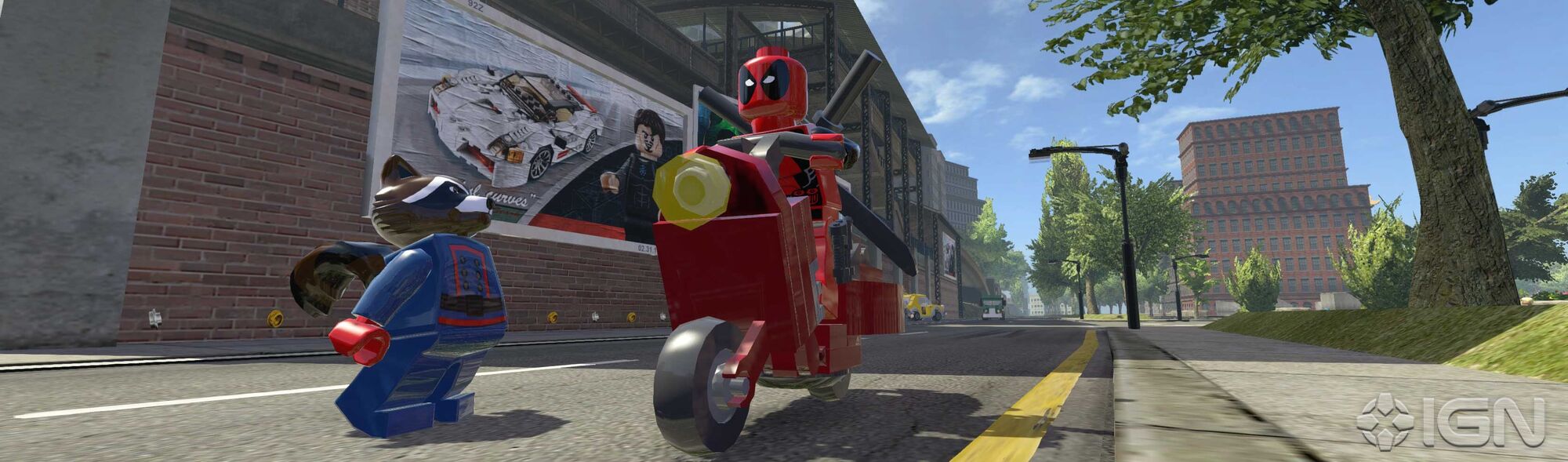 lego marvel superheroes deadpool scooter