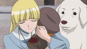 Cosette Hugs Injured Gavroche