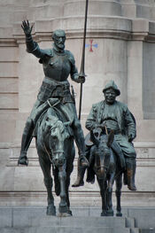 StatuesDonQuixoteSanchoPanzaMadrid