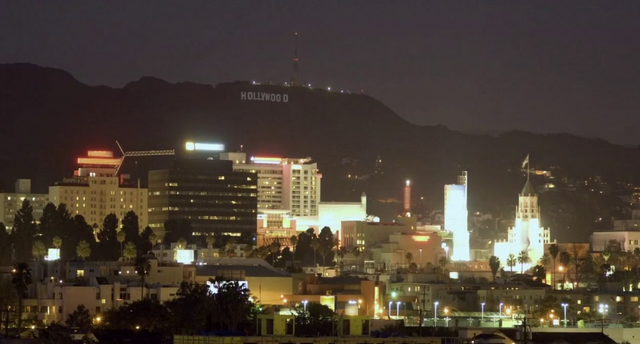 File:Hollywood Sign by Night.png