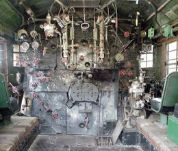 Steam Locomotive Cab view