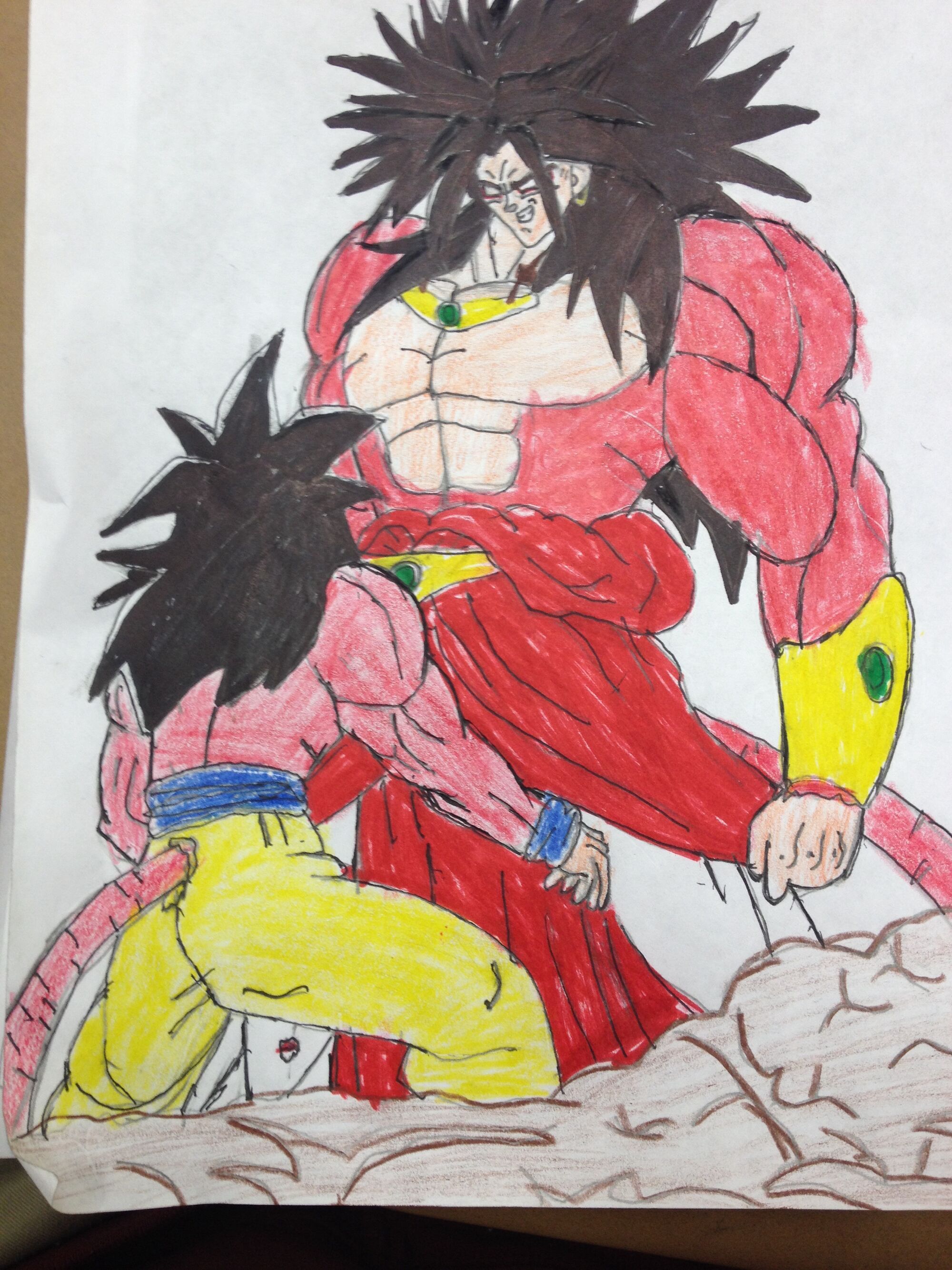 Image - Broly Legendary Super Saiyan 4 vs Goku Super ...