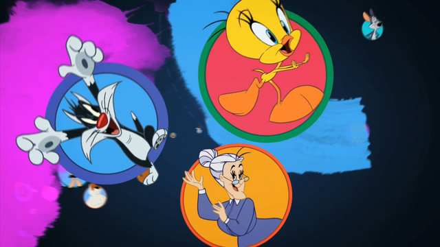 File:Sylvester, Tweety, and Granny.png