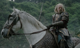 Snowmane and King Theoden