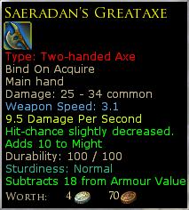Saeradan greataxe