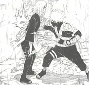 Kakashi kills Rin