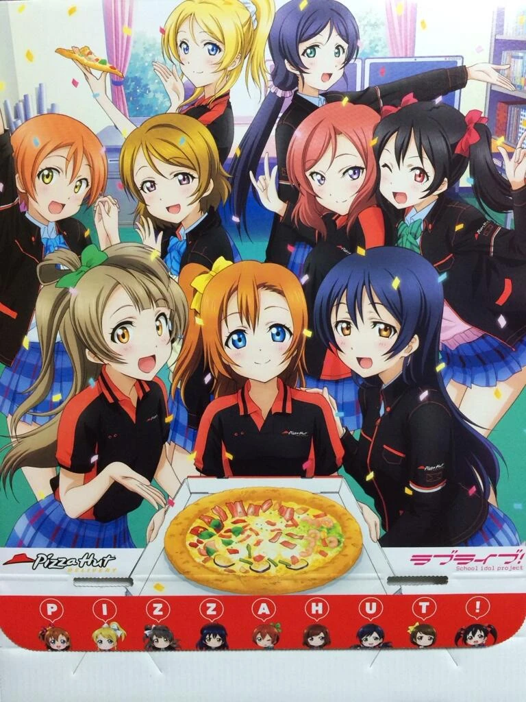 Image Pizza Hut featuring μ's.jpg Love Live! Wiki FANDOM powered