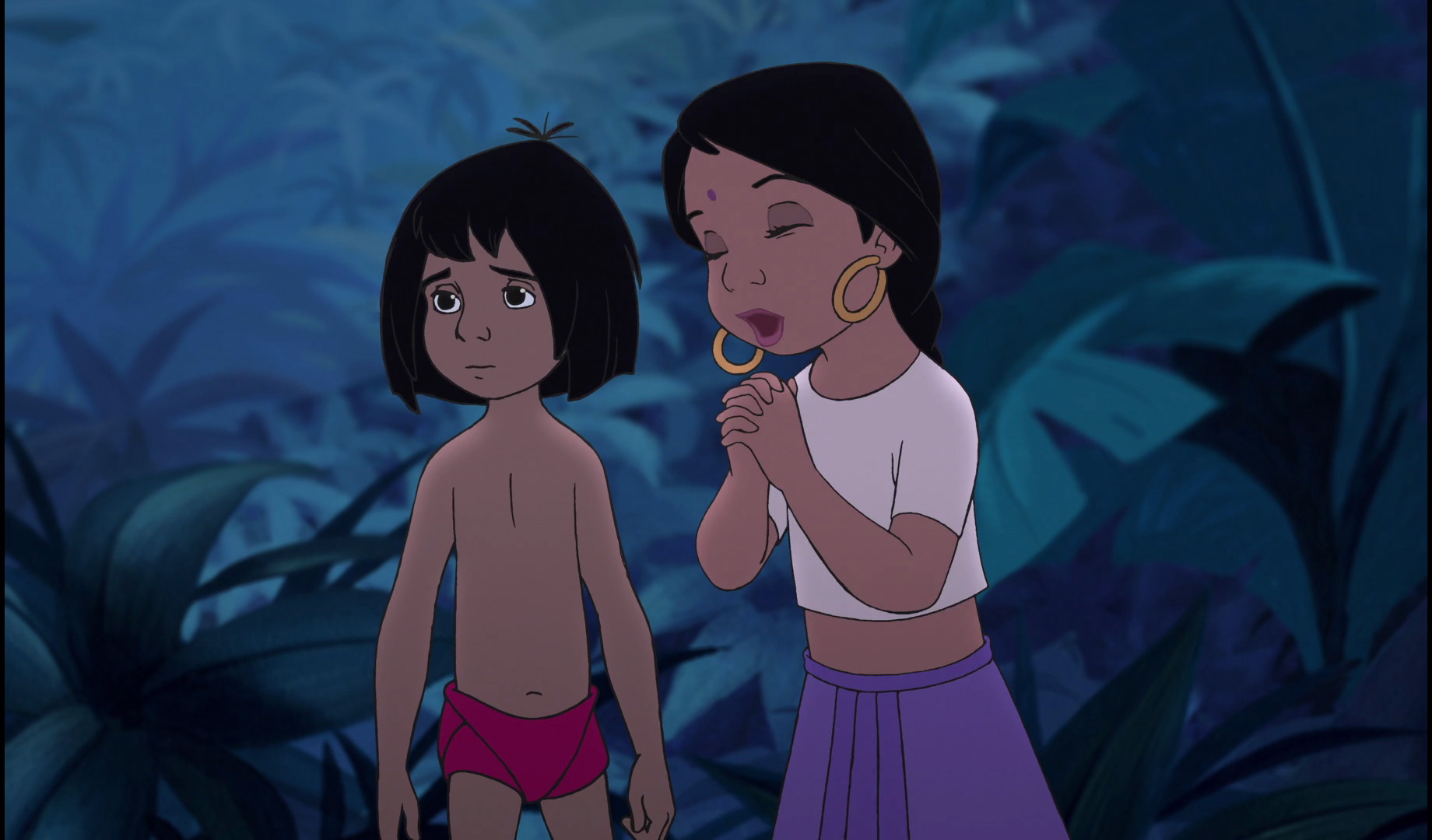 Image Mowgli And Shanti Both See The Villagers And Have To Go Home