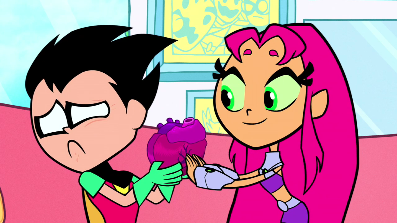 Image - Teen Titans Go Robin And Starfire Special Gift Be Minepng  Love Interest -2019