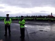 Gardaí, Corrib gas refinery, Erris, County Mayo