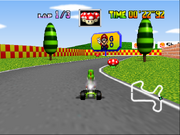 Mario Raceway - Original Tree Appearance - Mario Kart 64